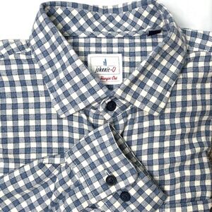 Johnnie O Mens XL Hanging Out Gingham Check Long Sleeve Button Down Flannel